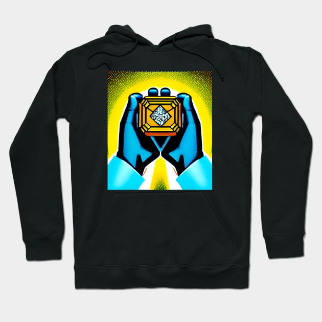 Unbreakable Resolve: Embrace the Power of Diamond Hands! Hoodie by My Tee Style
